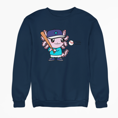 Sudadera Axolotzin Beisbolista Ajolote Unisex