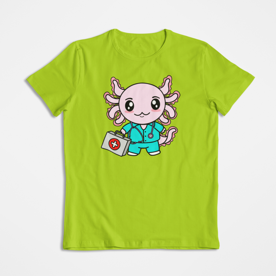 Playera Axolotzin Enfermero Ajolote