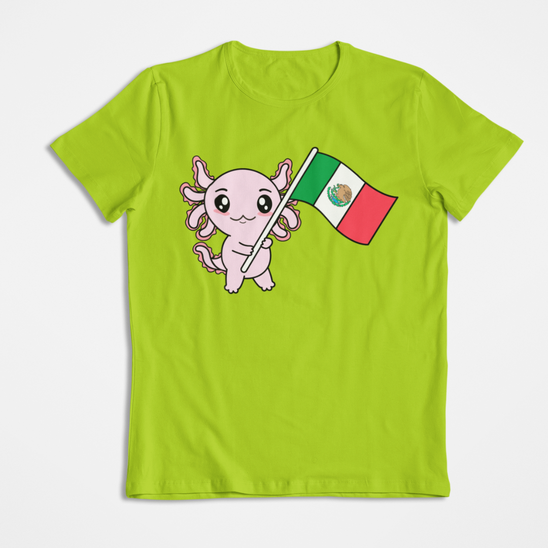 Playera Axolotzin Bandera Ajolote