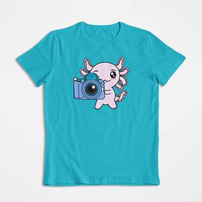 Playera Axolotzin Fotografo Ajolote