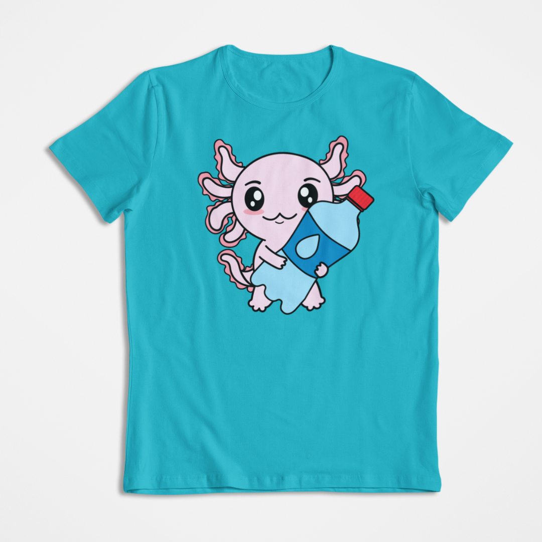 Playera Axolotzin Botella Agua Ajolote