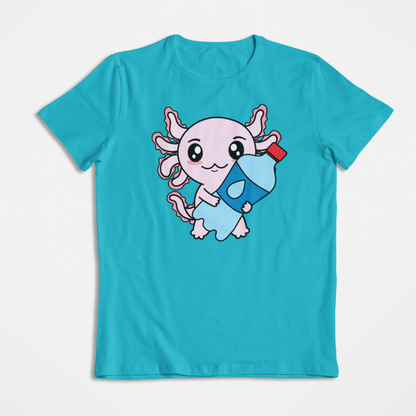 Playera Axolotzin Botella Agua Ajolote