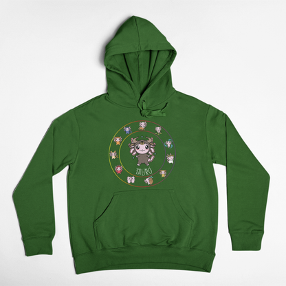 Hoodie Horóscopos Tauro Axolotzin Ajolote Unisex
