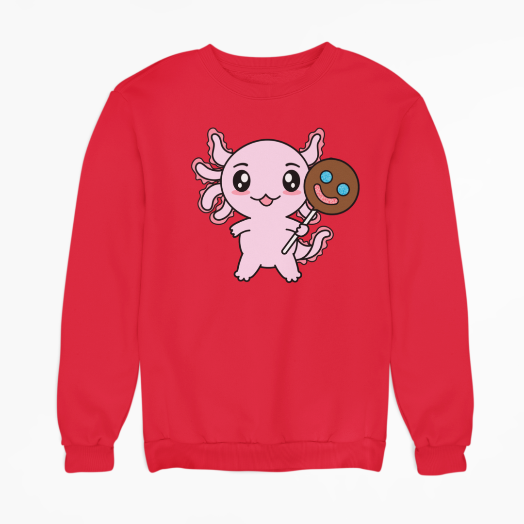 Sudadera Axolotzin Sonrisa Ajolote Unisex
