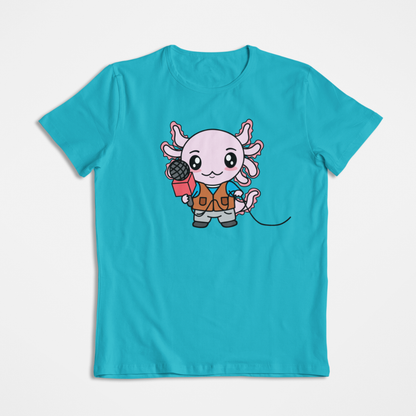 Playera Axolotzin Reportero Ajolote