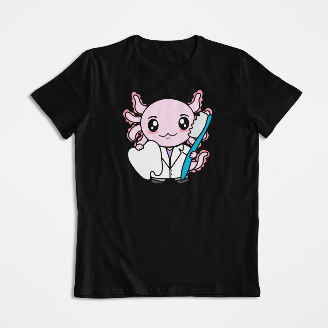 Playera Axolotzin Dentista Ajolote