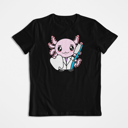 Playera Axolotzin Dentista Ajolote