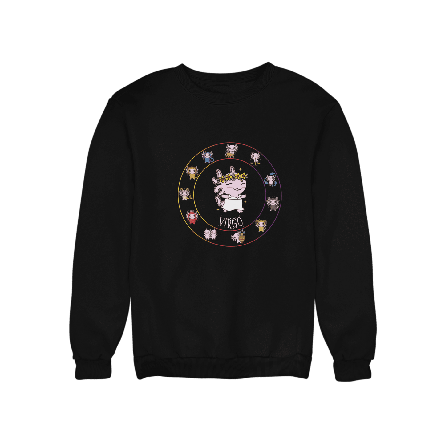 Sudadera Horóscopos Virgo Axolotzin Ajolote Unisex