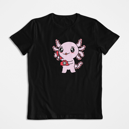 Playera Axolotzin Telefono Ajolote