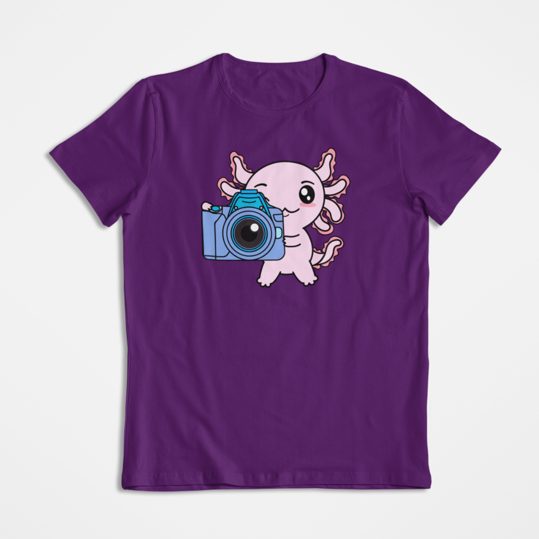 Playera Axolotzin Fotografo Ajolote
