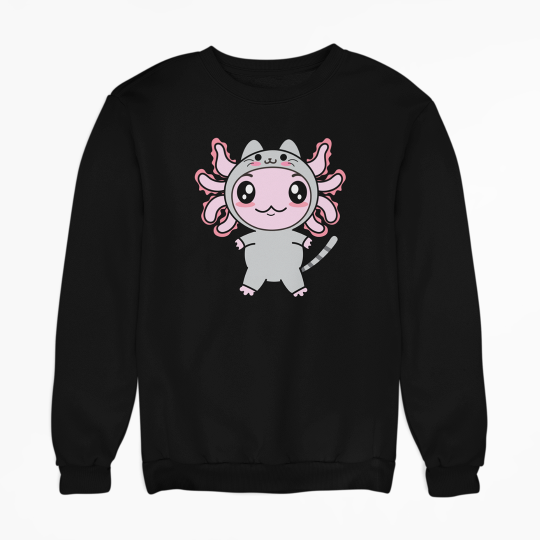 Sudadera Axolotzin Disfraz Gato Ajolote Unisex