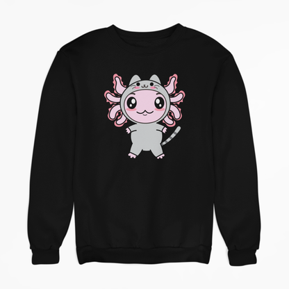 Sudadera Axolotzin Disfraz Gato Ajolote Unisex