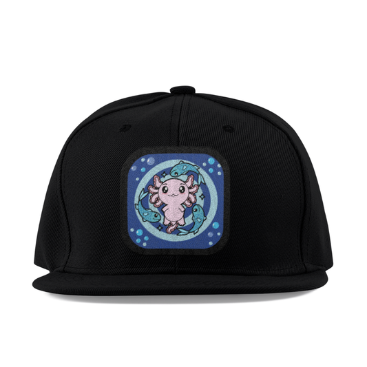 Gorra Unisex Plana Axolotzin Horoscopos Piscis Ajolote