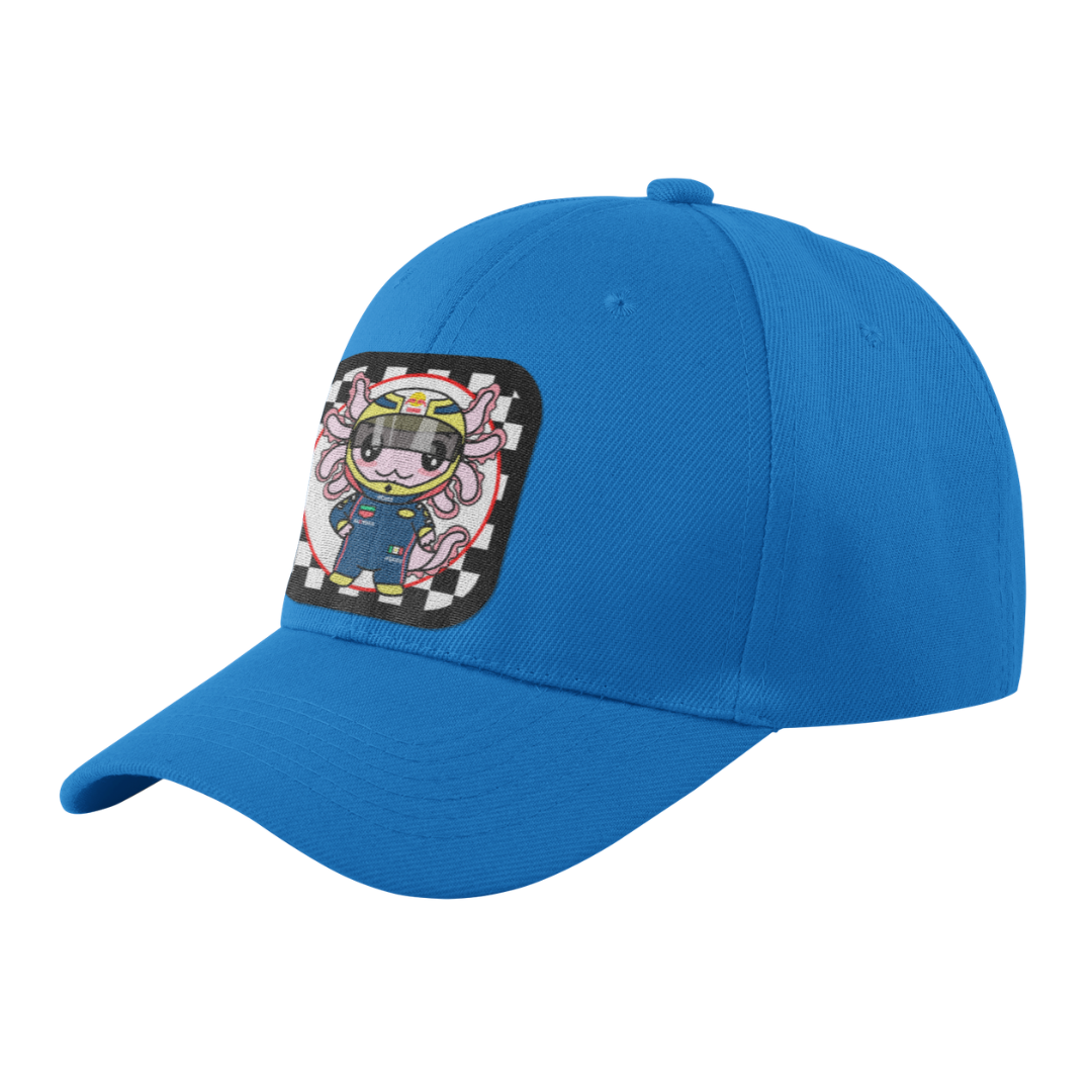 Gorra Unisex Curva Axolotzin Piloto De Carreras