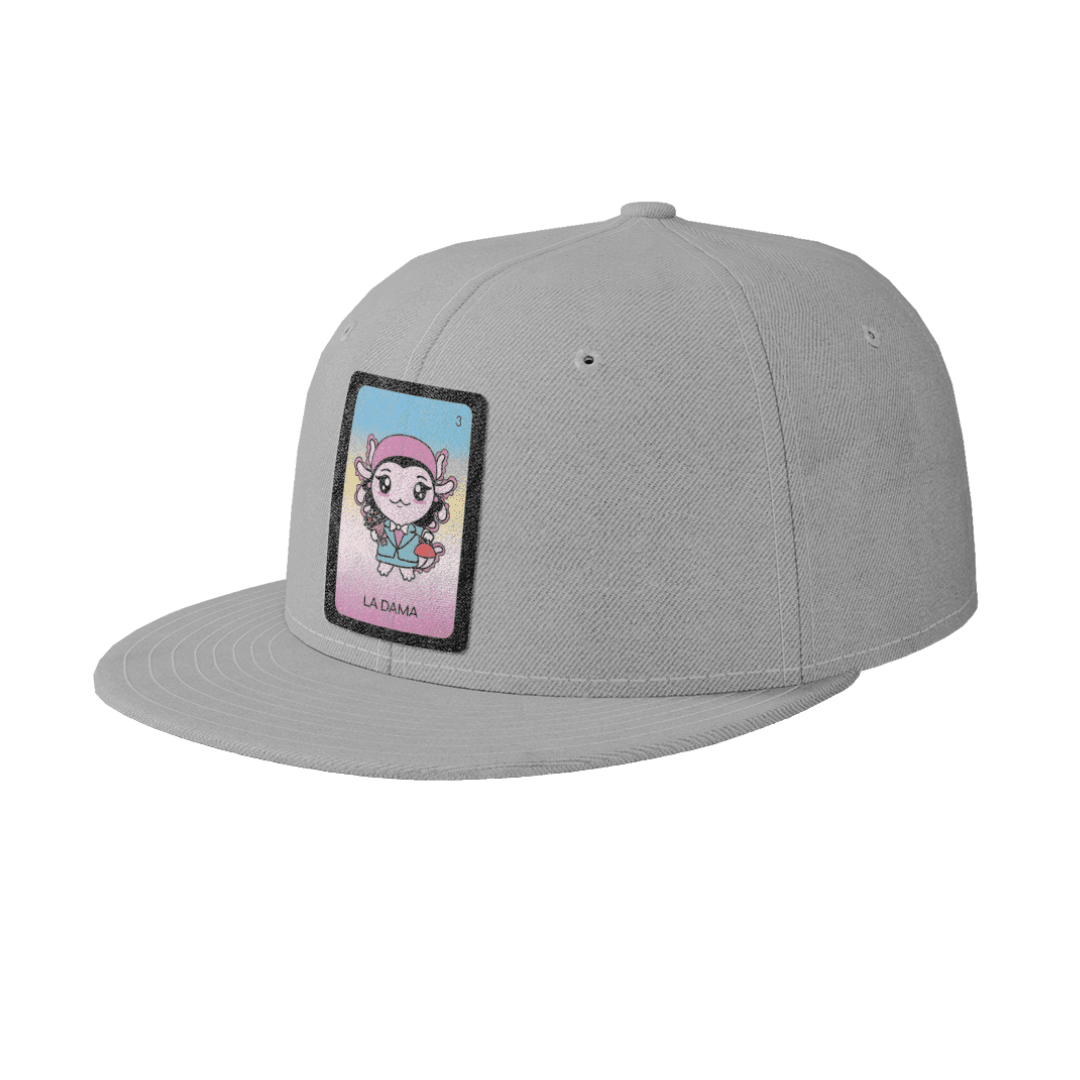 Gorra Unisex Plana Axoloteria La Dama Ajolote