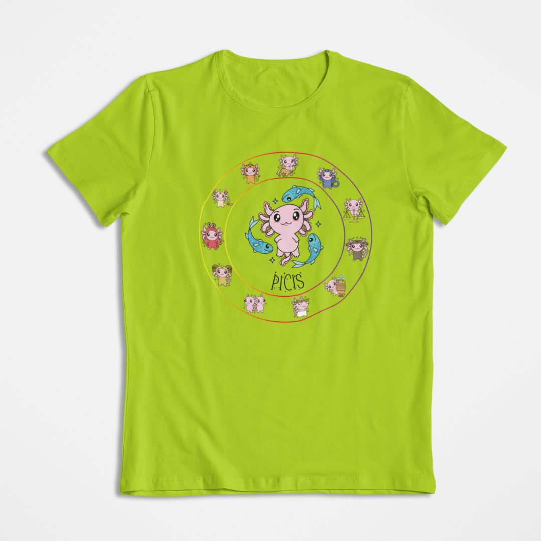Playera Horoscopos Piscis Axolotzin Ajolote