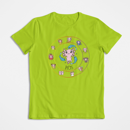 Playera Horoscopos Piscis Axolotzin Ajolote