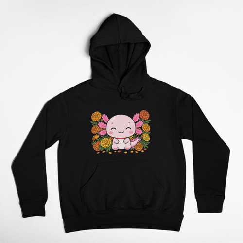 Hoodie Ajolotito Cempasúchil Unisex