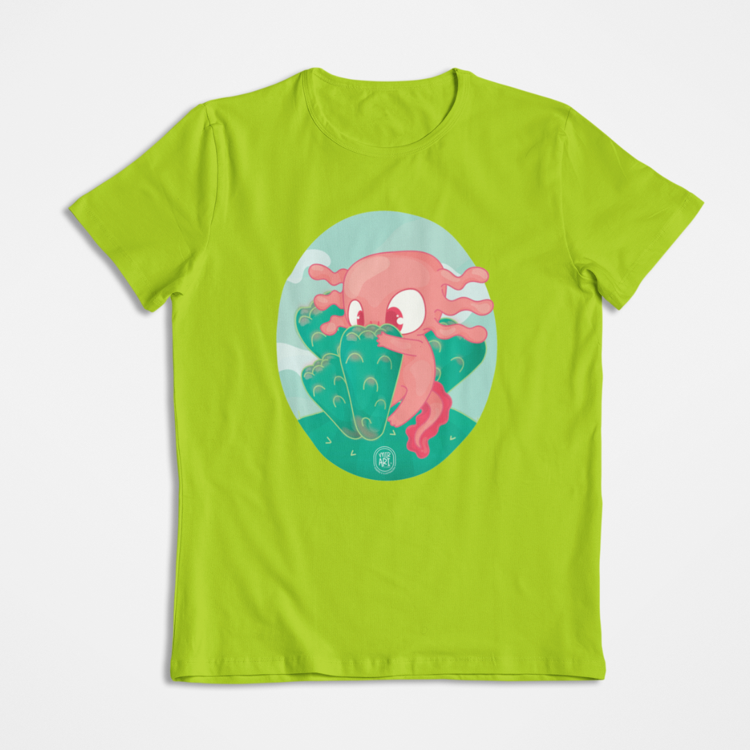 Playera Ajolotito Nopalito Mirari Chan