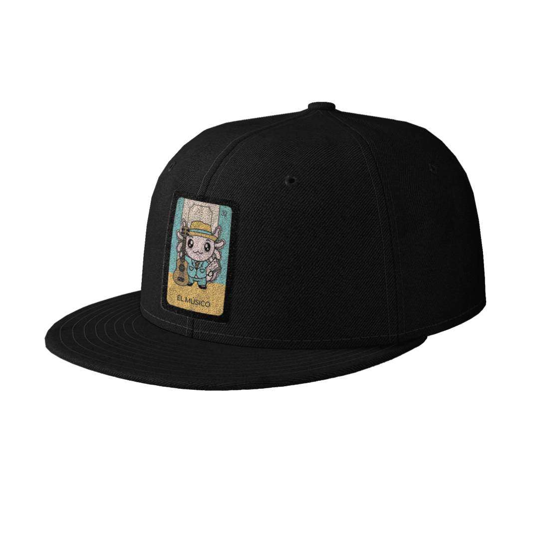 Gorra Unisex Plana Axoloteria El Musico Ajolote