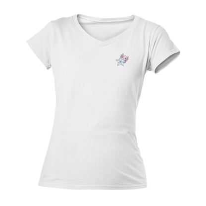 Playera Cuello V Axoloteria La Estrella Ajolote Adulto