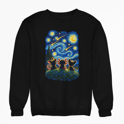 Sudadera Amigos Bajo La Noche Estrellada