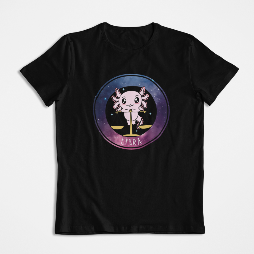 Playera Axolotzin Horoscopos Galaxy Libra Ajolote