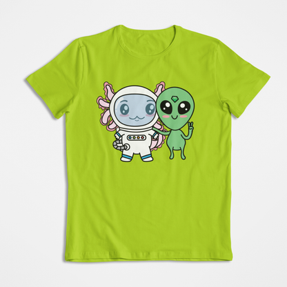 Playera Axolotzin Y Marcianito Ajolote