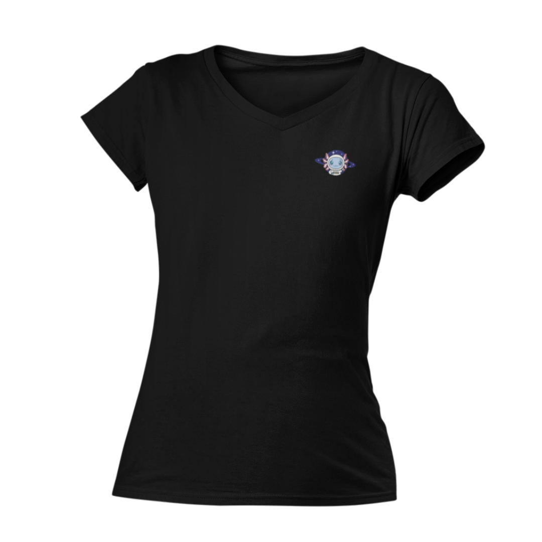 Playera Cuello V Axolotzin Universo Ajolote Adulto