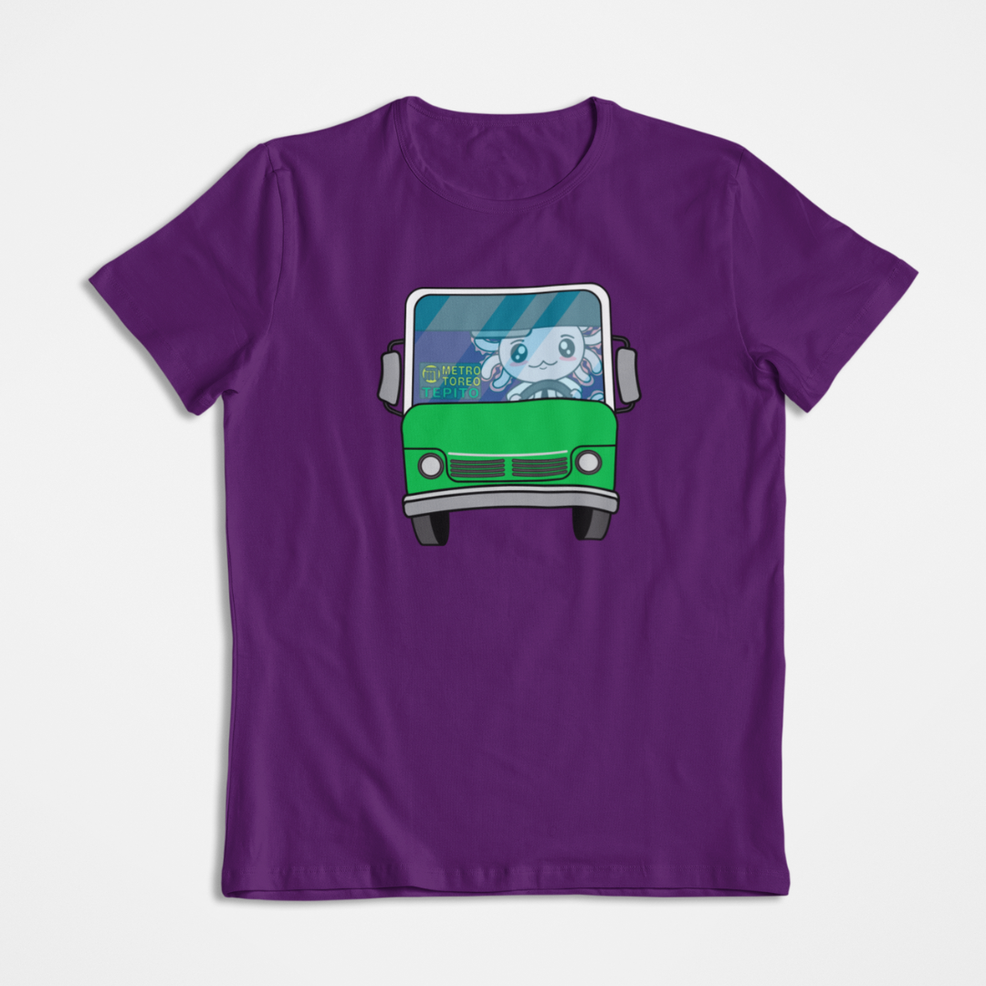 Playera Axolotzin Microbusero Ajolote