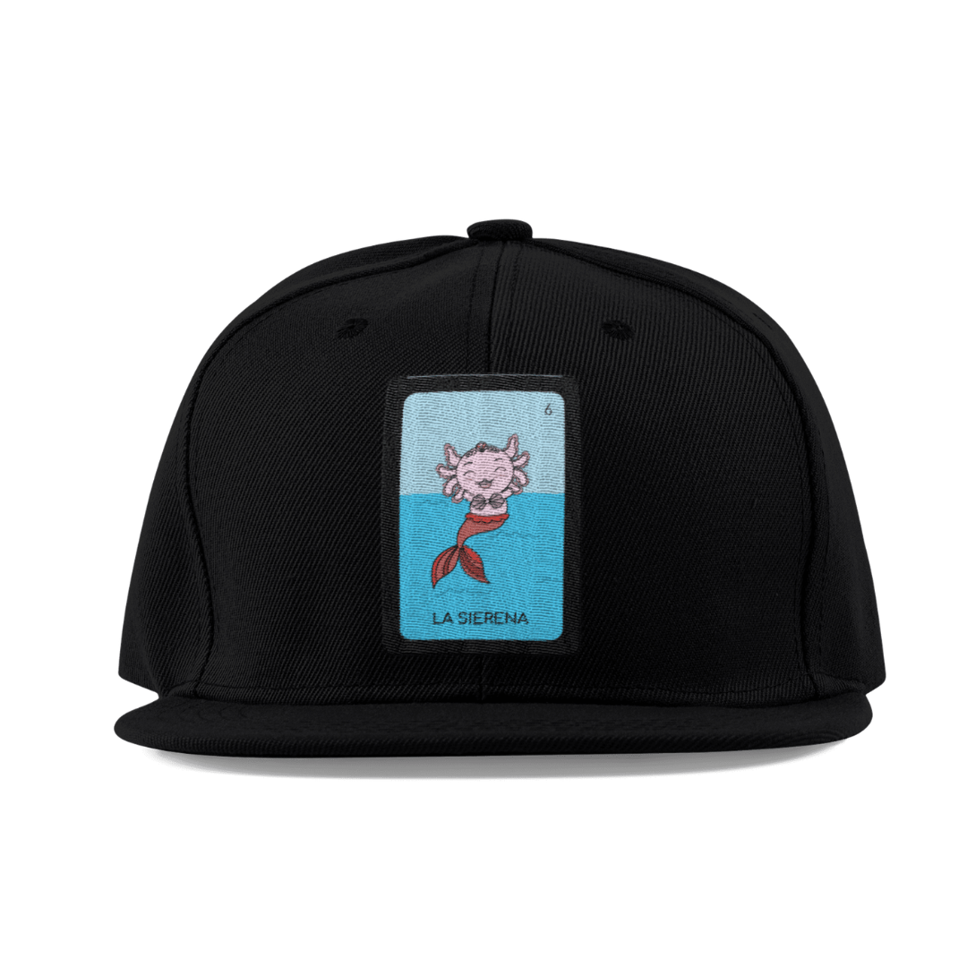 Gorra Unisex Plana Axoloteria La Sirena Ajolote