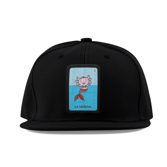 Gorra Unisex Plana Axoloteria La Sirena Ajolote
