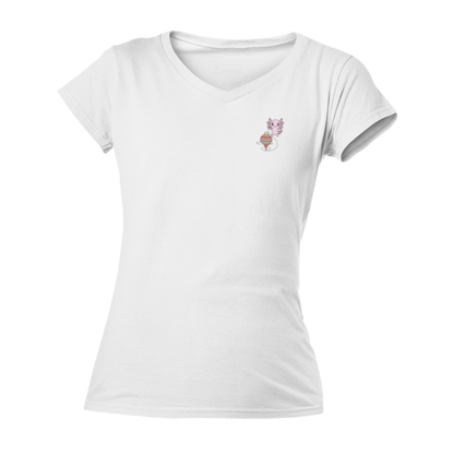 Playera Cuello V Axoloteria El Trompo Ajolote Adulto