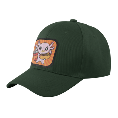 Gorra Unisex Curva Axolotzin Comiendo Jocho