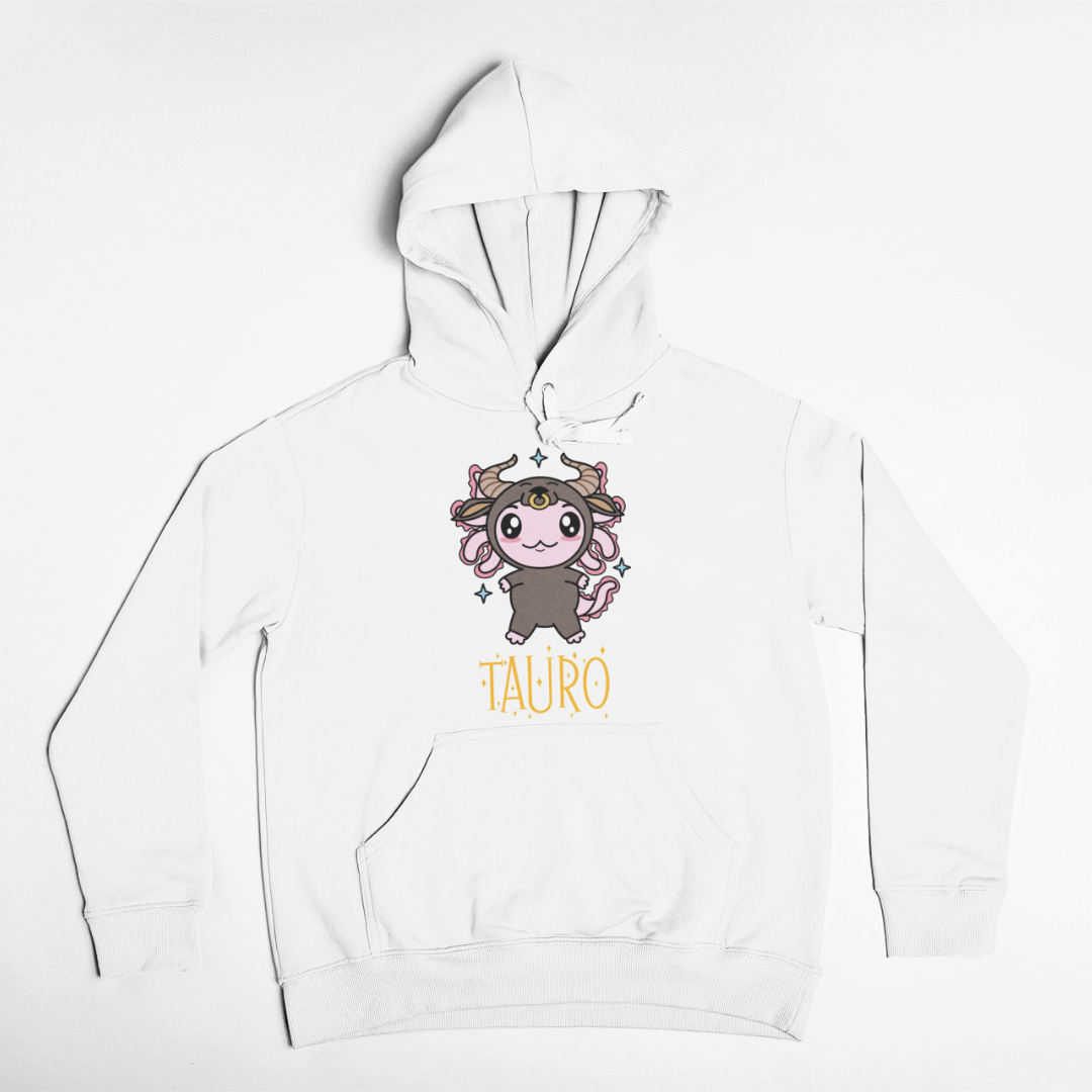Hoodie Axolotzin Horóscopos Nombre Tauro Ajolote Unisex