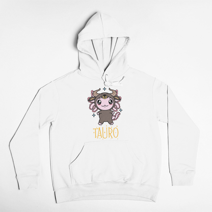 Hoodie Axolotzin Horóscopos Nombre Tauro Ajolote Unisex