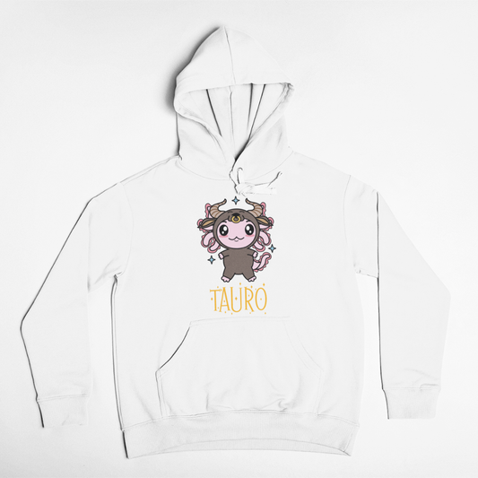Hoodie Axolotzin Horóscopos Nombre Tauro Ajolote Unisex