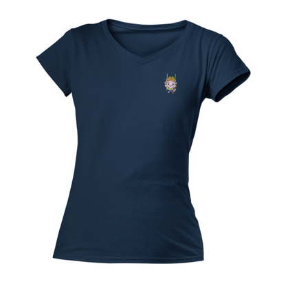 Playera Cuello V Axoloteria El Borracho Ajolote Adulto