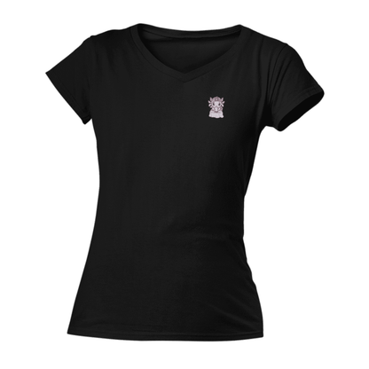 Playera Cuello V Horoscopos Adivino Axolotzin Ajolote Adulto