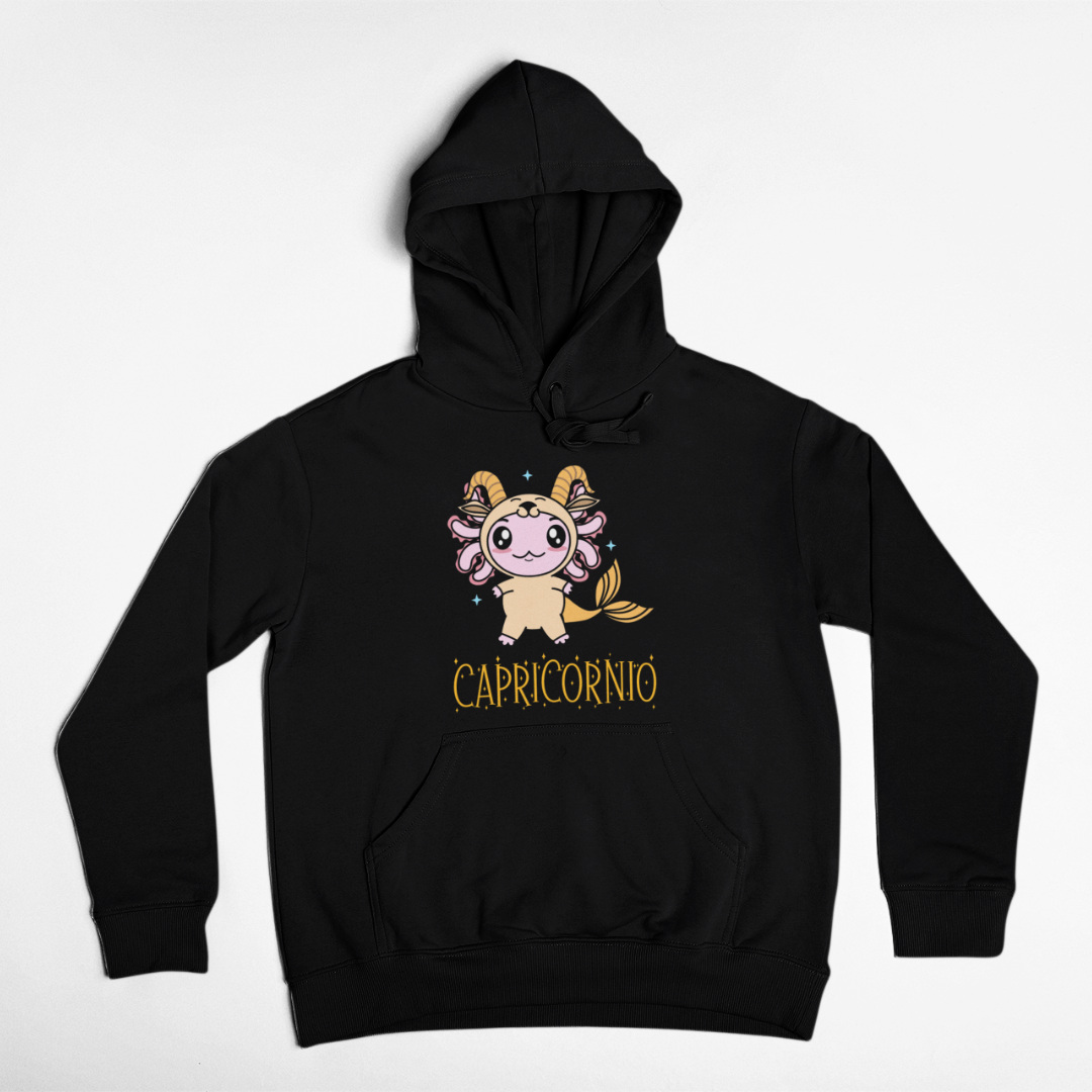 Hoodie Axolotzin Horóscopos Nombre Capricornio Ajolote Unisex