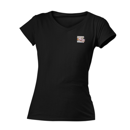 Playera Cuello V Axolotzin Puesto De Tacos Ajolote