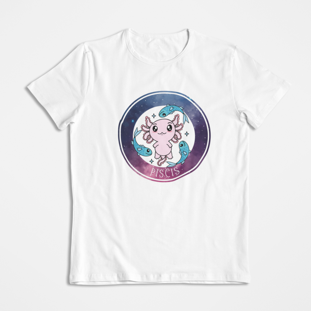 Playera Axolotzin Horoscopos Galaxy Piscis Ajolote