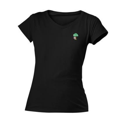 Playera Cuello V Axoloteria El Arbol Ajolote Adulto