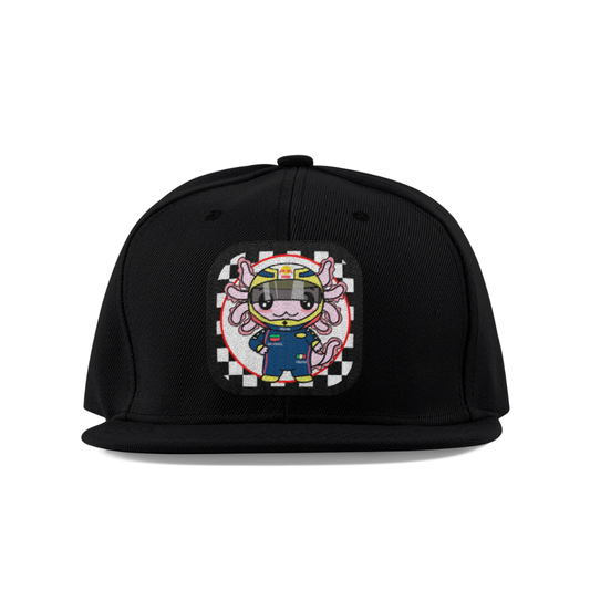 Gorra Unisex Plana Axolotzin Piloto De Carreras