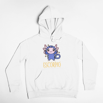 Hoodie Axolotzin Horóscopos Nombre Escorpio Ajolote Unisex