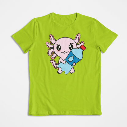 Playera Axolotzin Botella Agua Ajolote