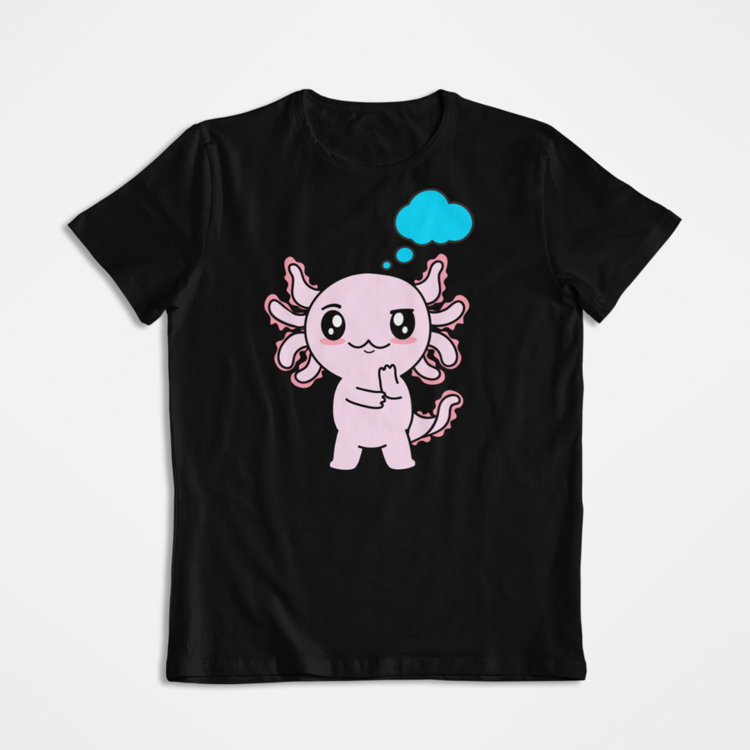 Playera Axolotzin Pensando Ajolote