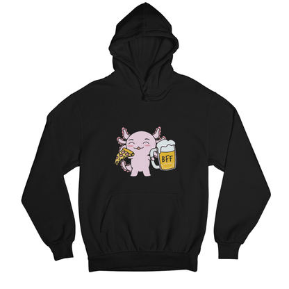 Hoodie Axolotzin Pizza & Cerveza Ajolote Unisex