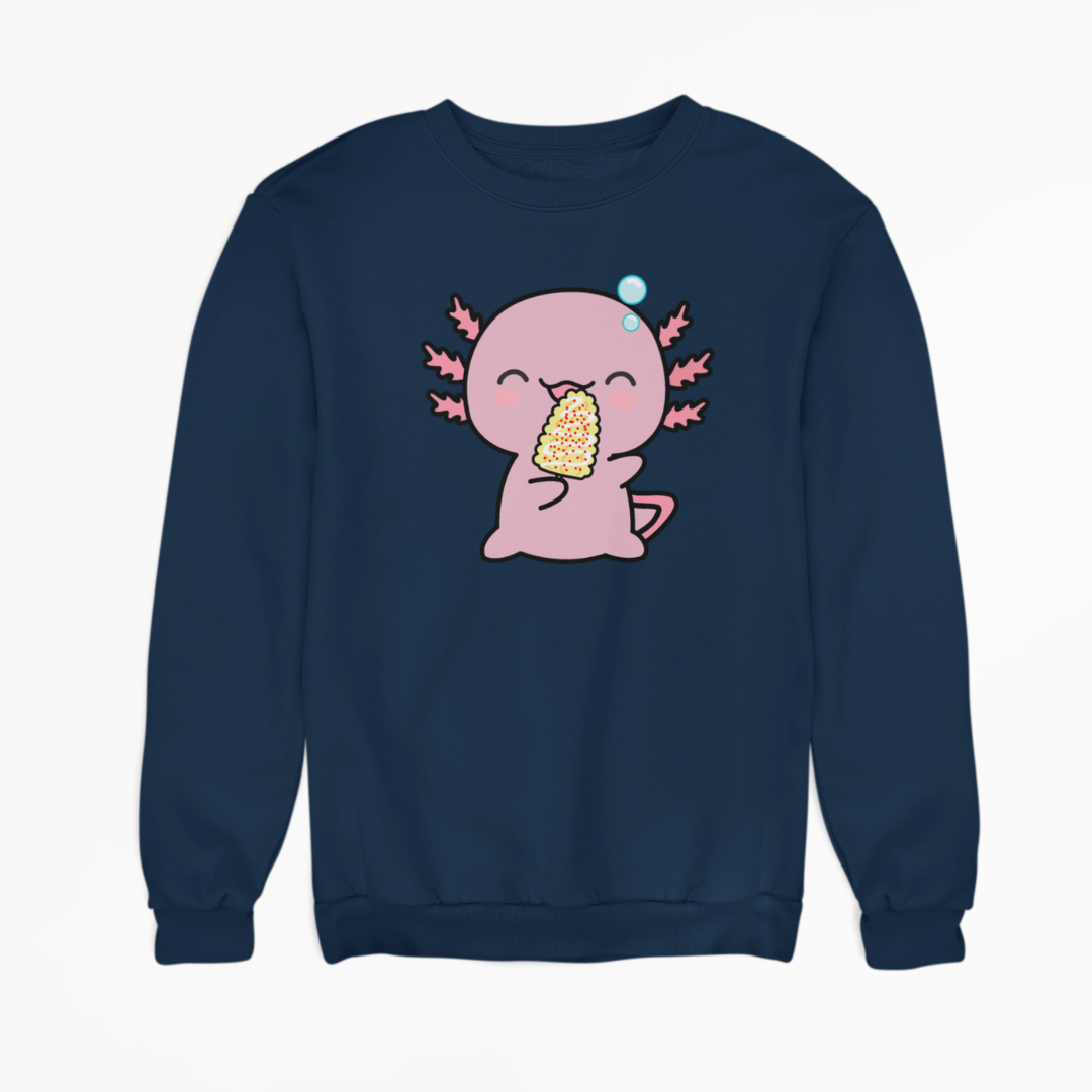 Sudadera Ajolote Comiendo Elote Con Chile Xo The Monster