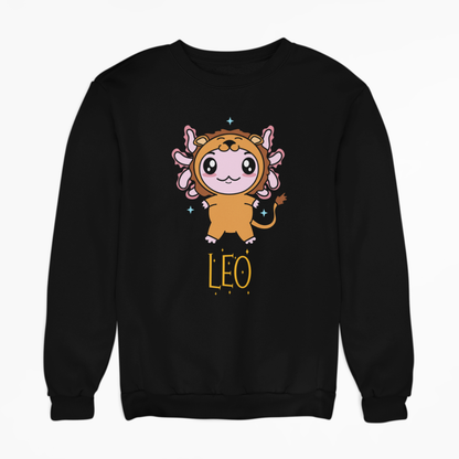 Sudadera Axolotzin Horóscopos Nombre Leo Ajolote Unisex